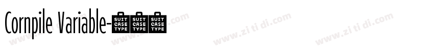Cornpile Variable字体转换